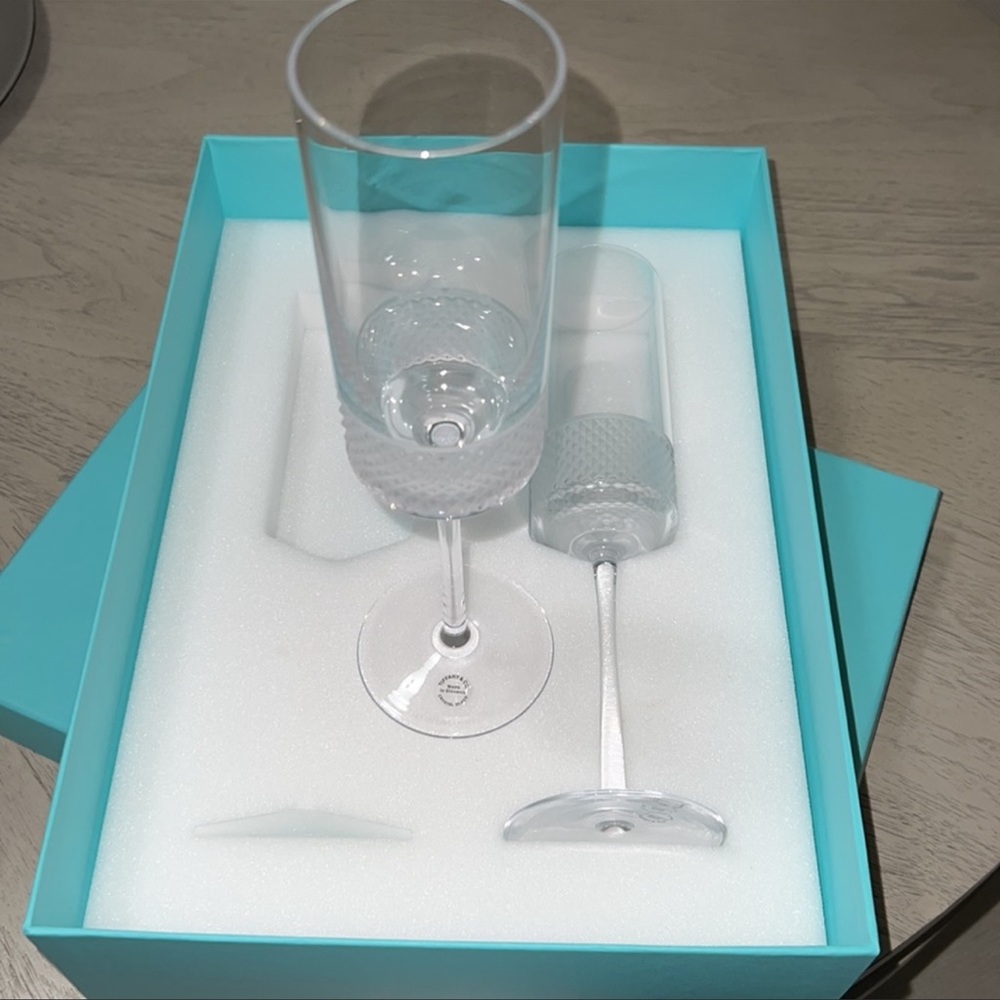 Tiffany & Co. Diamond Point Champagne Flute
